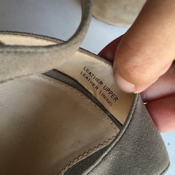 VIA SPIGA GRAY SUEDE PLATFORM HIGH HEELS STRAPPY WOMENS SIZE 8.5M - Picture 5 of 7